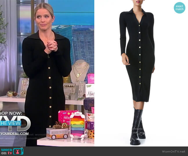 Alice + Olivia Alcina Cardigan Dress worn by Sara Haines on The View