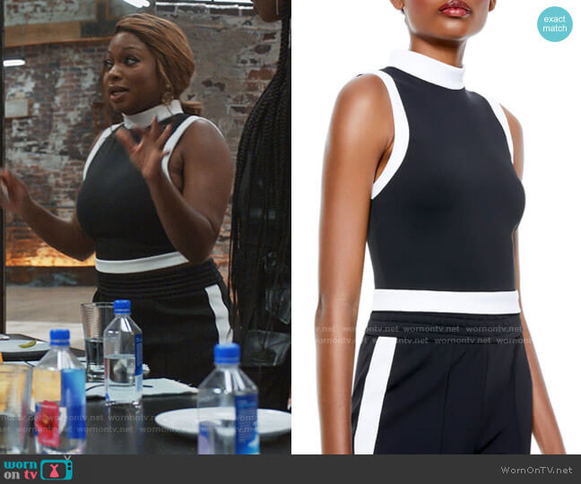 Alice + Olivia Mory Colorblock Crop Tank worn by Jill (Naturi Naughton) on Queens