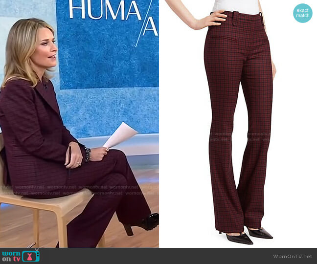 Altuzarra Serge plaid Pants worn by Savannah Guthrie on Today