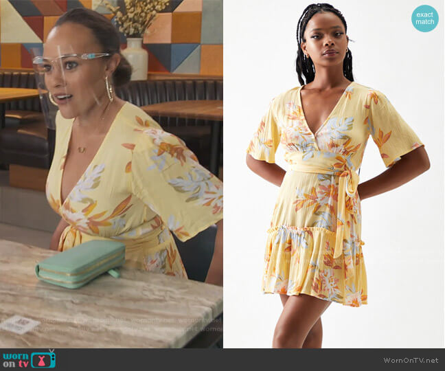 Billabong One and Only Wrap Dress worn by Ashley Darby on The Real Housewives of Potomac