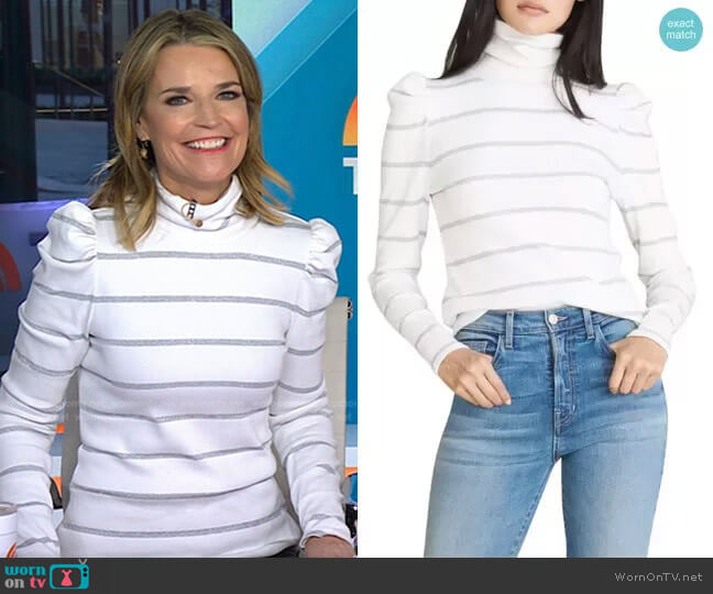 Veronica Beard Cedar Turtleneck worn by Savannah Guthrie on Today