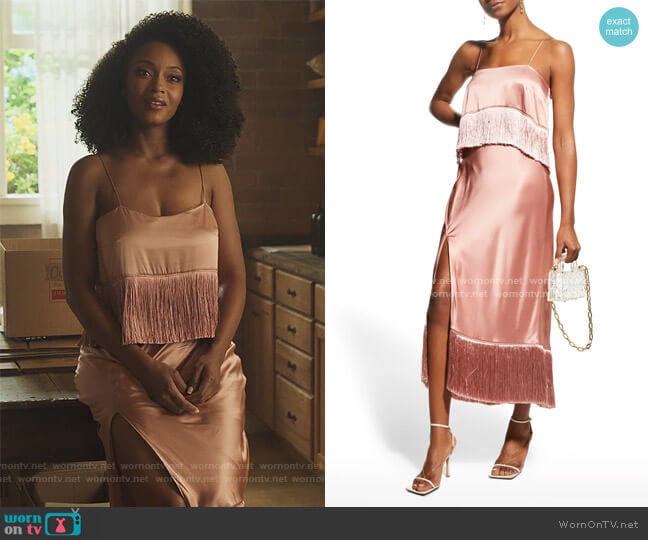 Cinq a Sept Eastwood Dress worn by Angela Vaughn (Yaya DaCosta) on Our Kind of People