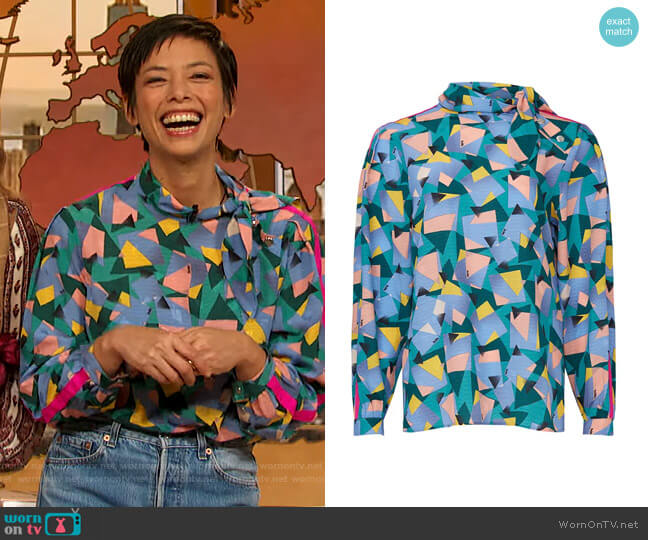 Coach Geo Print Blouse