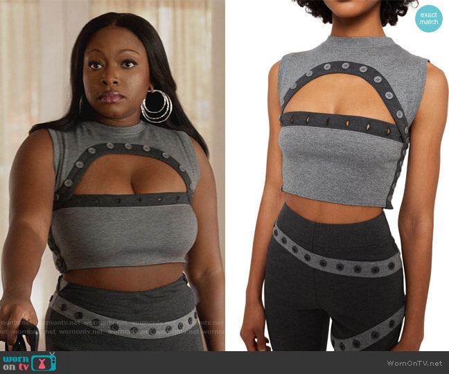 Guizio Contrast Button Tank worn by Jill (Naturi Naughton) on Queens