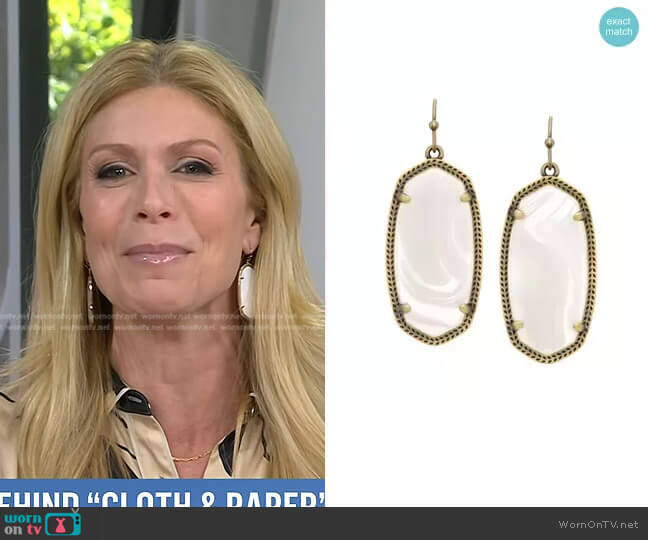 Kendra Scott Elle Earrings worn by Jill Martin on Today