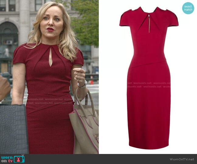 Roland Mouret Eppleton Dress worn by Marissa Morgan (Geneva Carr) on Bull