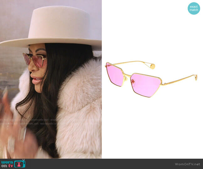 Gucci GG0538S Sunglasses worn by Jen Shah on The Real Housewives of Salt Lake City