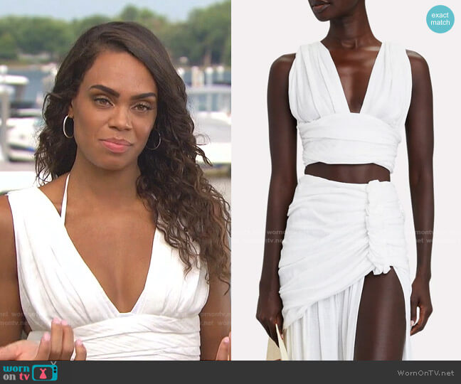 Just Bee Queen Sarah Crop Top worn by Michelle Young on The Bachelorette