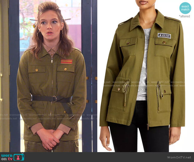 Karl Lagerfeld Paris Utility Jacket worn by Presley (Jayden Bartels) on Side Hustle