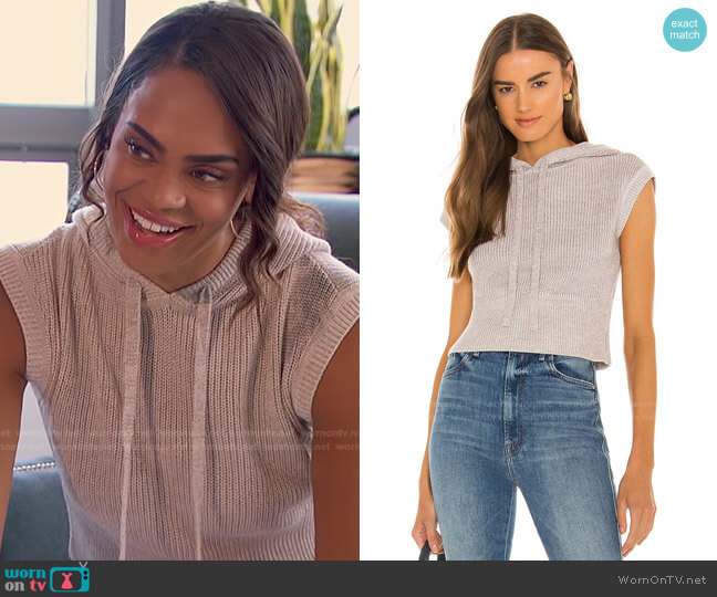 L'Academie Mika Sleeveless Hoodie worn by Michelle Young on The Bachelorette