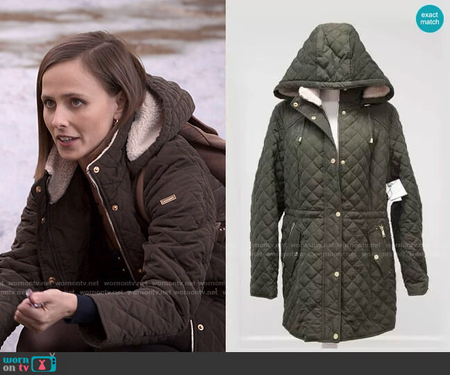Laundry by Shelli Segal Quilted Fleece Lined Jacket worn by Kimberly Finkle (Pauline Chalamet) on The Sex Lives of College Girls