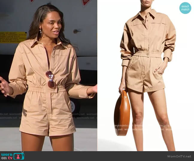 Alexis Leigh Cotton Romper worn by Michelle Young on The Bachelorette