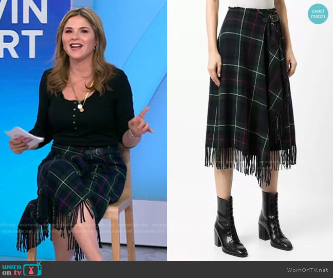Polo Ralph Lauren Leonna Midi Skirt worn by Jenna Bush Hager on Today