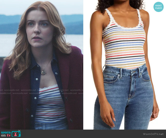 Billabong Little Love Knit Tank worn by Nancy Drew (Kennedy McMann) on Nancy Drew