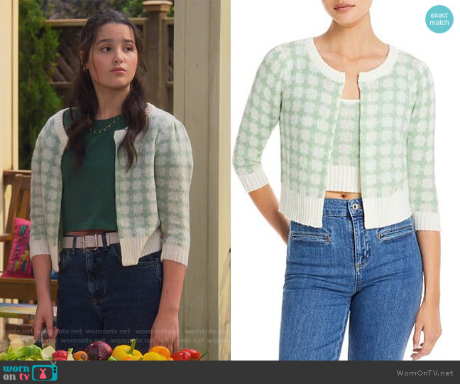 Lucy Paris Cropped Gingham Set worn by Lex (Jules LeBlanc) on Side Hustle