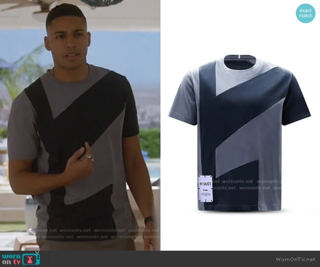 MCQ Dazzle Color Block Tee worn by Jordan Baker (Michael Evans Behling) on All American