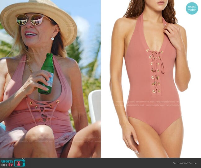 Melissa Odabash Puerto Rico Swimsuit worn by Ramona Singer on The Real Housewives Ultimate Girls Trip