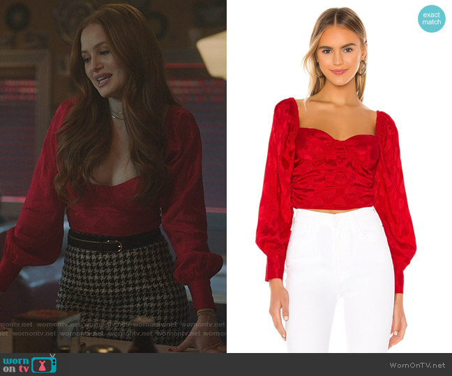 Majorelle Emily Top worn by Cheryl Blossom (Madelaine Petsch) on Riverdale