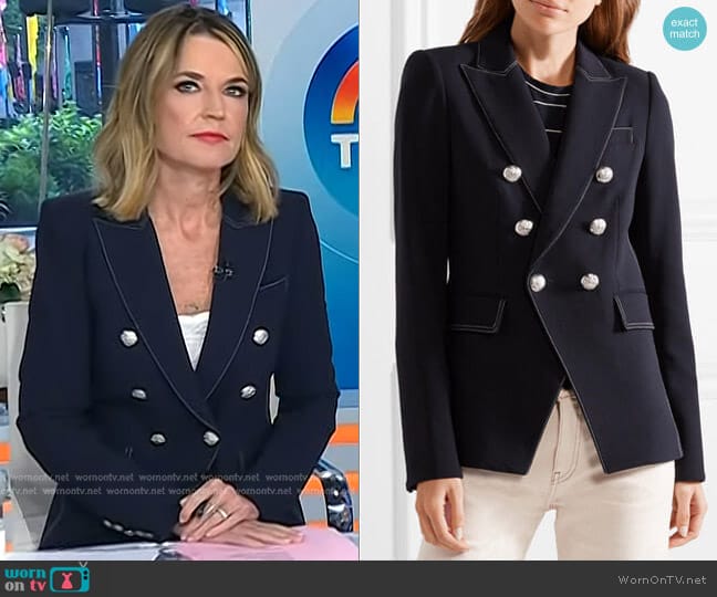 Veronica Beard Miller Blazer worn by Savannah Guthrie on Today