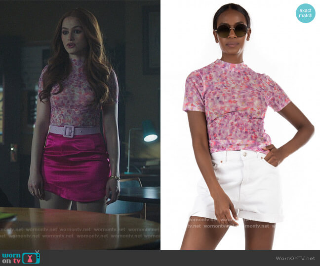 NA-KD Floral Top worn by Cheryl Blossom (Madelaine Petsch) on Riverdale
