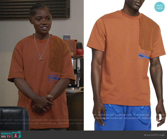 Nike Jordan 23 Engineered Short Sleeve Cotton T-Shirt worn by Tamia Cooper (Bre Z) on All American