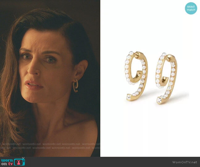 Demarson Pearl Luna Earrings