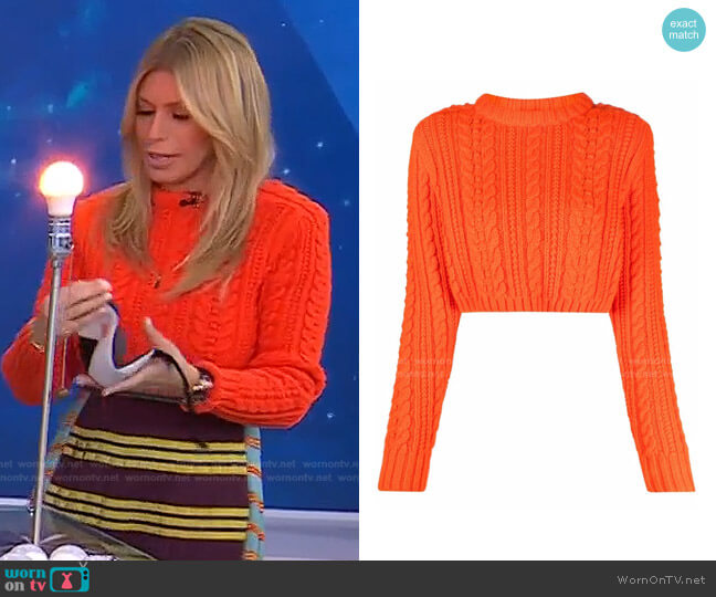 Philosophy di Lorenzo Serafini Wool Cropped Sweater worn by Jill Martin on Today
