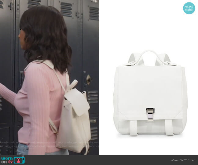 Proenza Schouler PS Small Leather Backpack worn by Layla Keating (Greta Onieogou) on All American