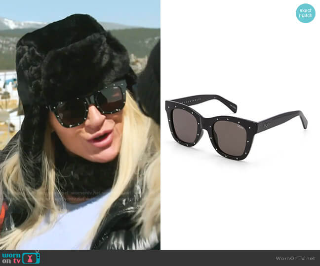 Quay Australia After Hours Square Sunglasses worn by Heather Gay on The Real Housewives of Salt Lake City
