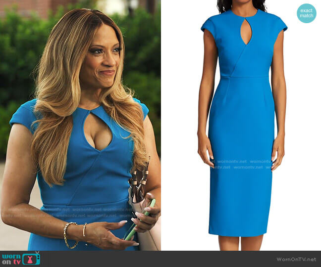 Roland Mouret Chiswell Keyhole Sheath Dress