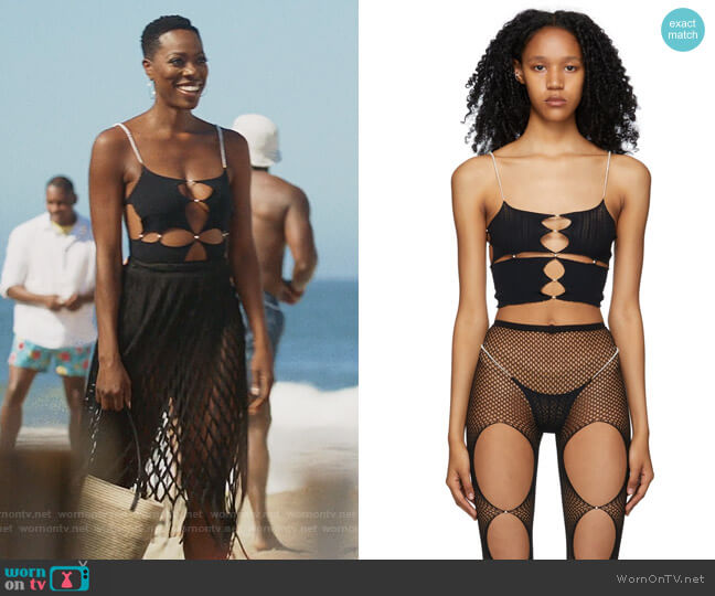 Rui Black Center Cut-Out Tank Top worn by Molly Carter (Yvonne Orji) on Insecure