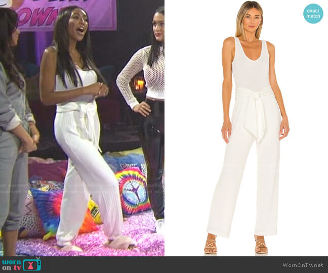 Saylor x REVOLVE Molly Jumpsuit worn by Tayshia Adams on The Bachelorette