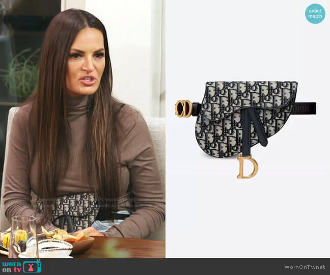 Dior Saddle Belt Pouch worn by Lisa Barlow on The Real Housewives of Salt Lake City