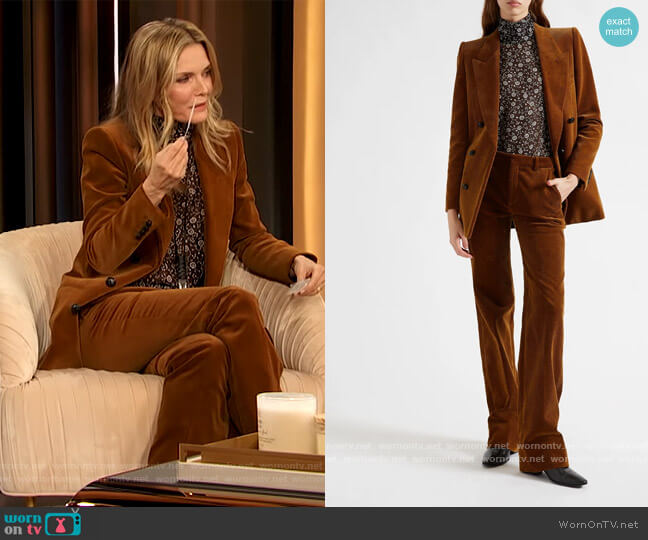 Saint Laurent Double Breasted Corduroy Blazer