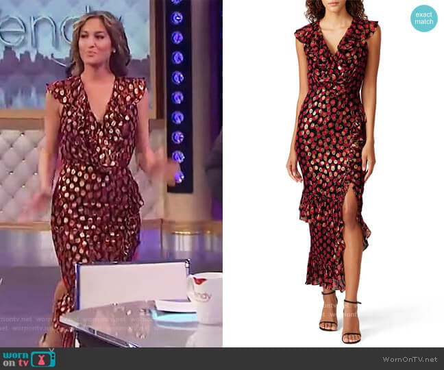 Saloni Printed Anita Dress