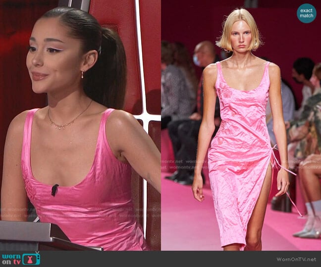 Blumarine Spring 2022 Ready to Wear Collection worn by Ariana Grande on The Voice