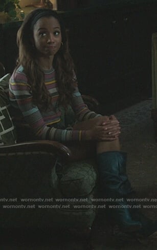 Tabitha’s striped sweater on Riverdale
