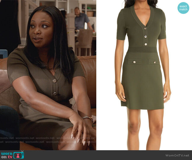 Ted Baker Knitted Utility Dress worn by Jill (Naturi Naughton) on Queens