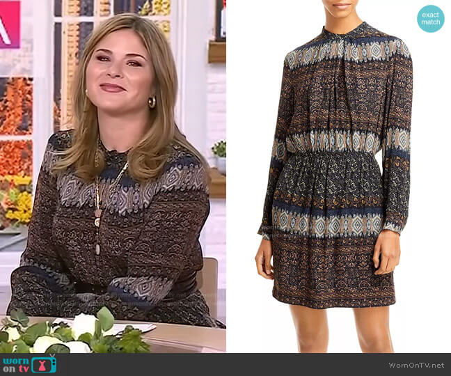 Vanessa Bruno Santana Printed Dress worn by Jenna Bush Hager on Today