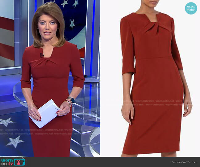 The Fold Waverley Dress worn by Norah O'Donnell on CBS Evening News