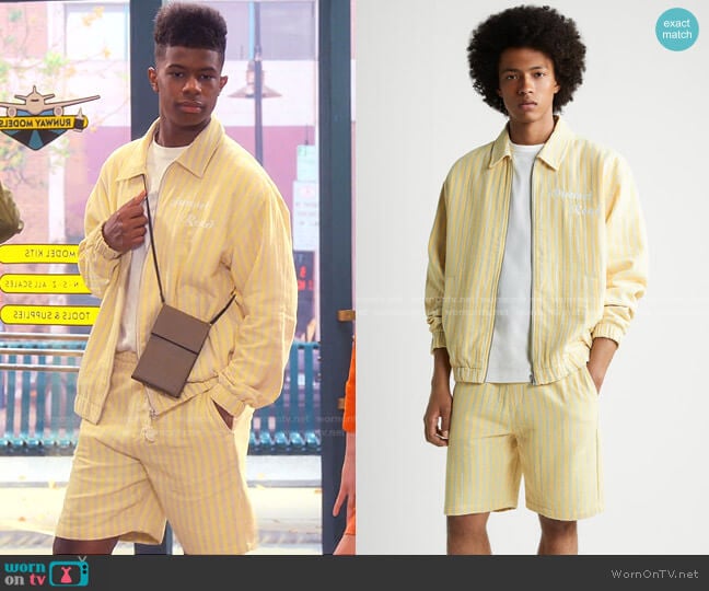 Zara Structured Shorts with Drawstring worn by Munchy (Isaiah Crews) on Side Hustle