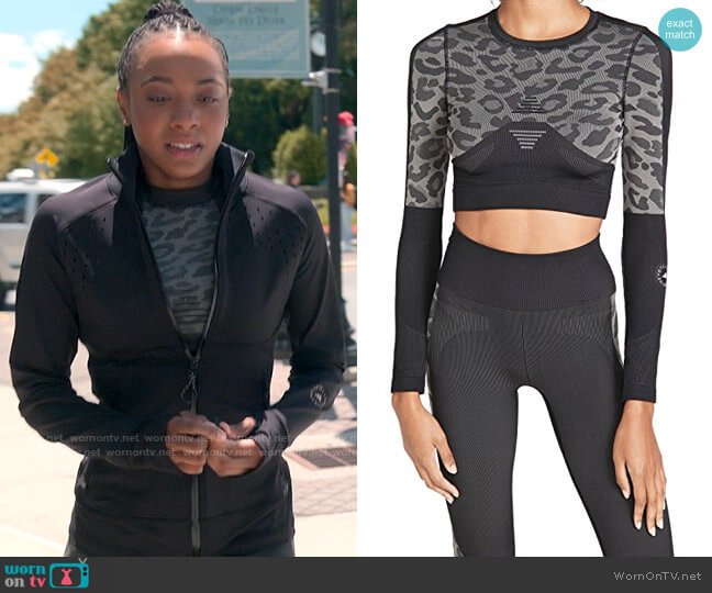 adidas by Stella McCartney Truepur Sl Crop Top worn by Whitney Chase (Alyah Chanelle Scott) on The Sex Lives of College Girls
