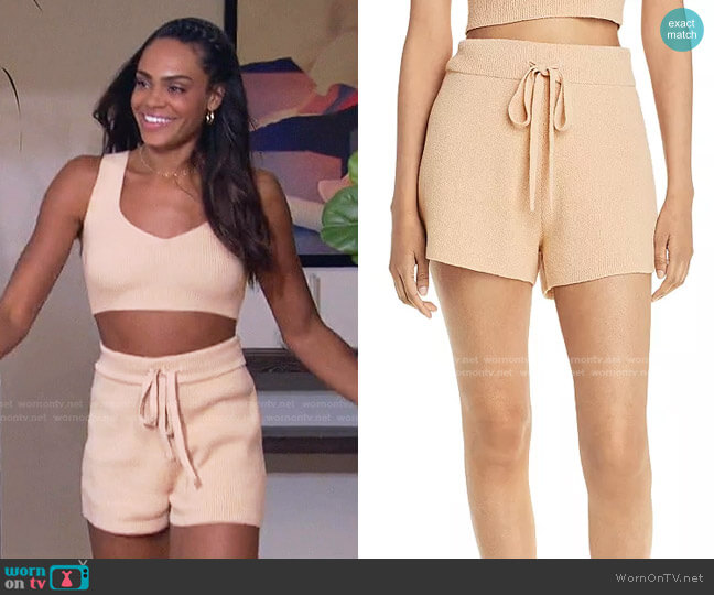 A.L.C. Billie Drawstring Shorts worn by Michelle Young on The Bachelorette