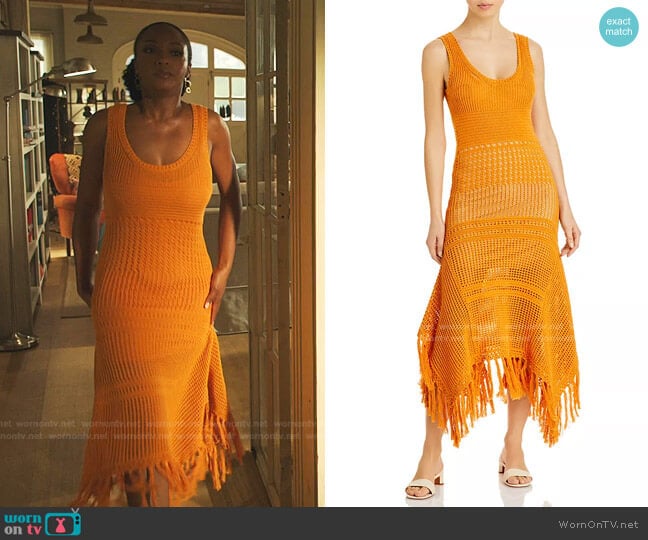 A.L.C. Carolyn Dress worn by Angela Vaughn (Yaya DaCosta) on Our Kind of People