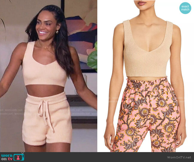 A.L.C. Greyson Ribbed Top worn by Michelle Young on The Bachelorette