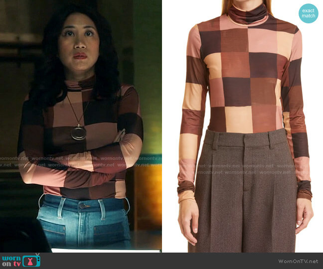 A.L.C. James Top worn by Melody Bayani (Liza Lapira) on The Equalizer