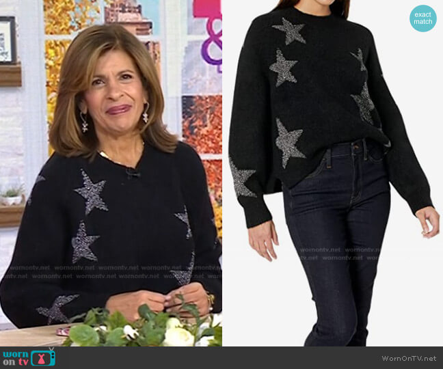 All Saints Star Print Sweater worn by Hoda Kotb on Today