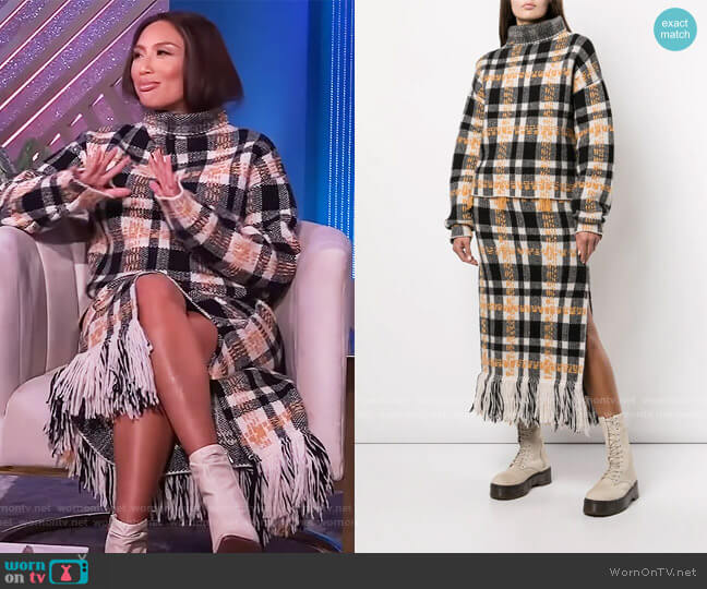 Altruzarra Watson high-neck jumper worn by Adrienne Houghton on The Real