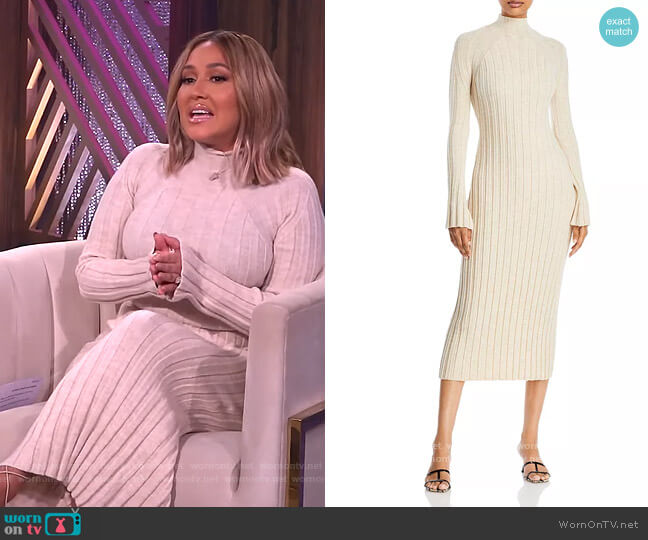 Anine Bing Shawn Dress worn by Adrienne Houghton on The Real