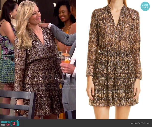 ba&sh Glen Dress worn by Gemma (Beth Behrs) on The Neighborhood